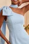pink-beaded-one-shoulder-tight-short-homecoming-dress-with-bow