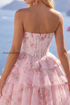 yellow-a-line-floral-corset-short-fringed-strapless-homecoming-dress-with-ruffles