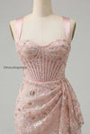 floral-apricot-corset-ruched-tight-short-homecoming-dress-with-beading