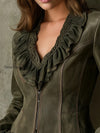 vintage-olive-green-ruffled-suede-jacket-with-baroque-embroidered