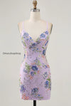 sparkly-pink-beaded-floral-short-tight-homecoming-dress-with-sequins
