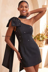 pink-beaded-one-shoulder-tight-short-homecoming-dress-with-bow
