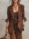 vintage-lace-cuffs-cotton-linen-blazer-matching-set