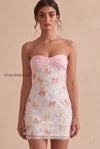 sparkly-pink-and-white-floral-tight-short-strapless-beaded-graduation-dress