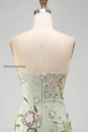 sage-green-floral-short-strapless-homecoming-dress-with-ruffles