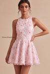 pink-floral-a-line-beaded-round-neck-short-homecoming-dress