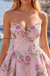 sparkly-pink-floral-beaded-a-line-short-strapless-homecoming-dress