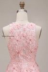 pink-floral-a-line-beaded-round-neck-short-homecoming-dress