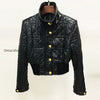 goods-star-locomotive-slim-fit-waistline-plaid-short-leather-jacket-coat-40500444