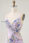 sparkly-pink-beaded-floral-short-tight-homecoming-dress-with-sequins