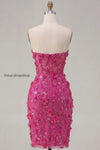 sparkly-fuchsia-corset-floral-tight-short-sweetheart-homecoming-dress-with-beading