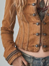 bohemian-style-practical-washed-double-breasted-short-jacket