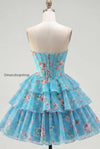 yellow-a-line-floral-corset-short-fringed-strapless-homecoming-dress-with-ruffles