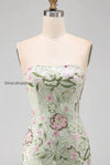sage-green-floral-short-strapless-homecoming-dress-with-ruffles