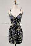 sparkly-pink-beaded-floral-short-tight-homecoming-dress-with-sequins