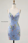 sparkly-pink-beaded-floral-short-tight-homecoming-dress-with-sequins