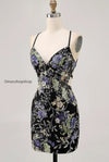 sparkly-pink-beaded-floral-short-tight-homecoming-dress-with-sequins