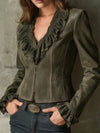 vintage-olive-green-ruffled-suede-jacket-with-baroque-embroidered